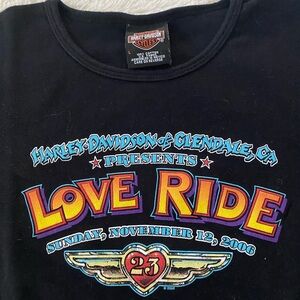 Harley Davidson Love Ride 2006 T-Shirt - Black.🖤🏍️